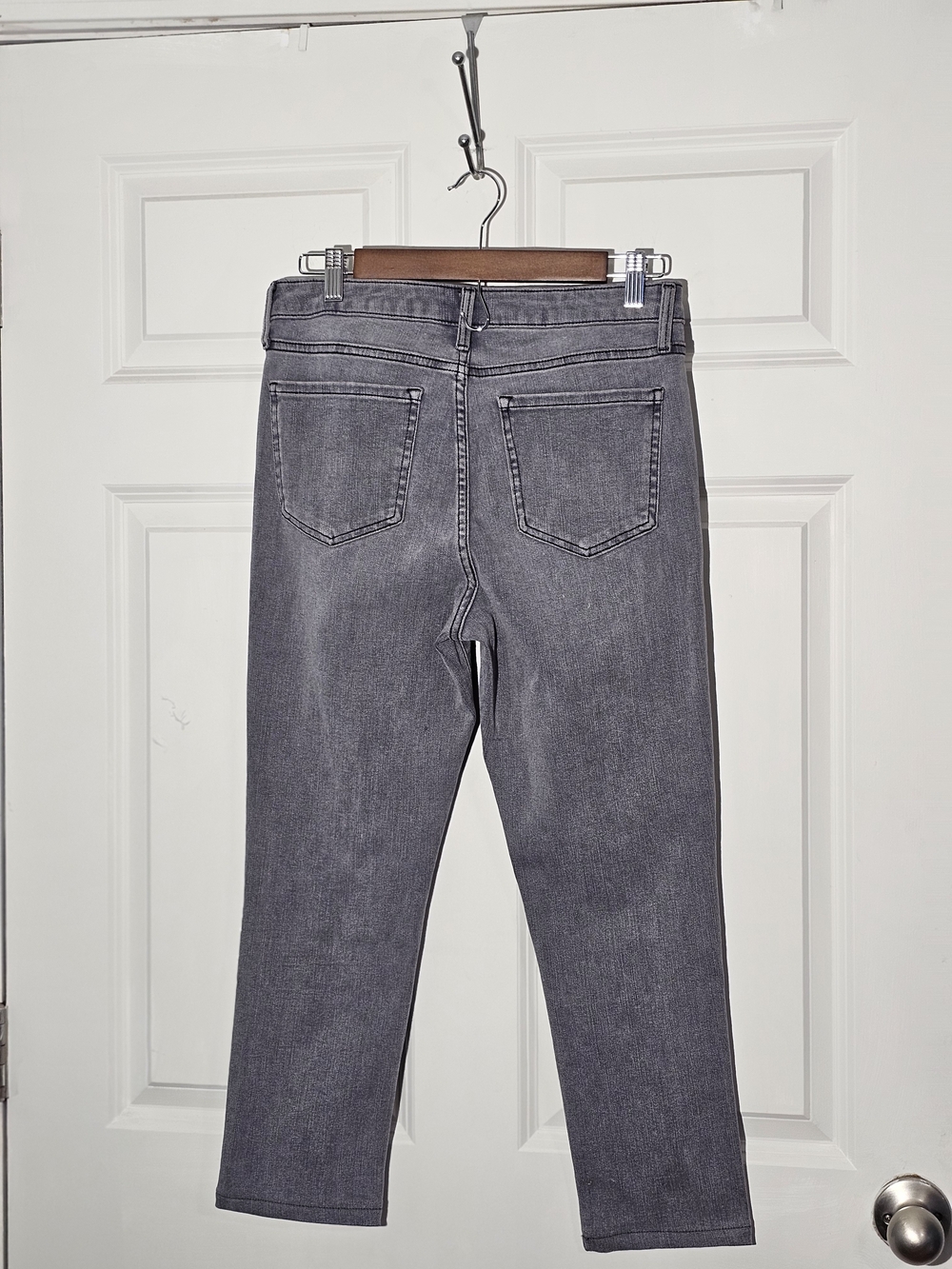 Quince Gray Stretch Denim Jeans Size 30 – Slim/Straight Leg, Stonewashed Grey - Picture 10 of 10